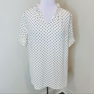 Talbots Polka Dot Blouse